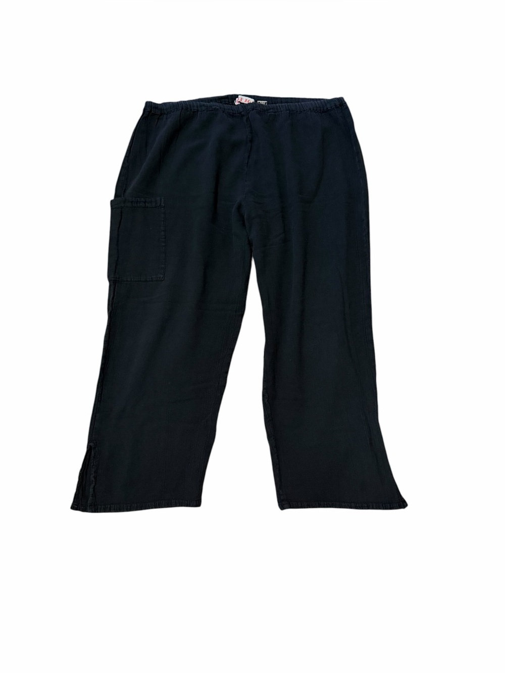Sucesos black cotton gauze capri pants. Size XL. Worn.